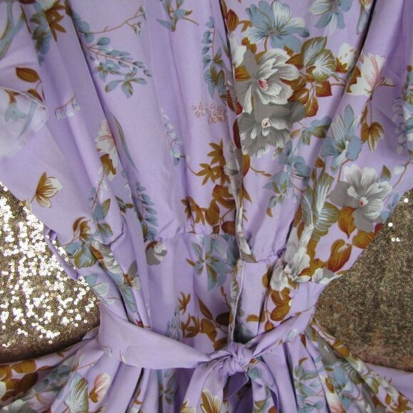 NWT BloomChic purple floral dress 30/ 6X - Picture 6 of 9